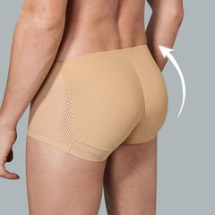 남성 엉덩이 뽕팬티 드로즈 탈부착패드 힙업 보정속옷, C46 블랙 L 95, 1개