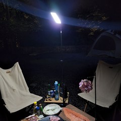 높이조절 자바라 LED 캠핑조명 랜턴, 1개, 블랙