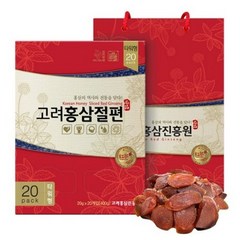 고려홍삼진흥원 고려홍삼절편 타워형 + 쇼핑백, 20g, 40개