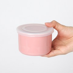 블루마마 도자기 이유식 밀폐보관용기, 핑크, 1개