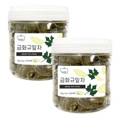 권뱅푸드 국산 금화규 금화규잎차 티백 50티백 고급용기형, 100개, 1g, 2개, 50개입