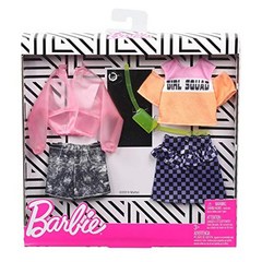 MATTEL 바비(Barbie) 패션 2팩 재킷 깅엄【옷 갈아입히기 인형용 드레스 액세서리】GHX58, 1cm