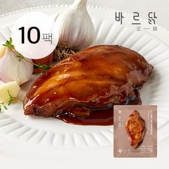 바르닭 소스품은 닭가슴살 갈비맛, 100g, 10팩