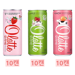 동아오츠카 오라떼 240ml 3종(딸기10+애플10+피치10) / 총 30캔, 상세페이지 참조, 상세페이지 참조, 상세페이지 참조