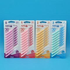 <옥산>플라콘 사이솔 치간 칫솔 I타입 10P 4종, SSS(0.7mm), 1개, 10개