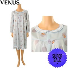 비너스 간절기행사 가을잠옷 60수 면100 여우무늬 여성원피스잠옷 홈드레스 (VGN4272) 애플아울렛