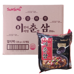 삼양 이춘삼 짜장라면 1박스 128g x32개입, 32개