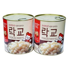 반찬단지 락교 (SSS) 3kg 업소용 캔락교, 2개