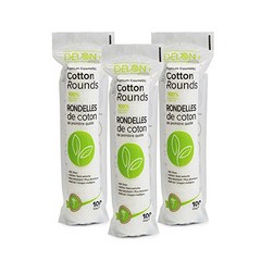 DELON Premium Cosmetic Cotton Rounds 300 count null, 1, Green