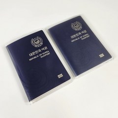 여권 커버 투명 반투명 신여권 케이스 2p 스크레치방지