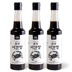 시장쏙 프리미엄 국산 꽃게 어간장, 3개, 500ml