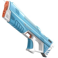 여름날 전동연발 장난감 물총 자동흡수 연속 사격, 푸른 색