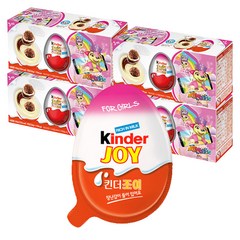 킨더조이 초콜릿 핑크(여아) T3 X 4개 (총 12개입), 60g