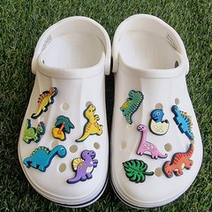 공룡 파츠 세트 12개 티라노 나라 캐릭터 남자아이 어린이집 선물 실내화 신발꾸미기