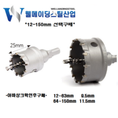 클리브랜드초경홀커터 초경홀쏘 홀캇타 스텐 홀커터 싱크대홀타공 철판 아연판 파이프 목공, 클리브랜드 초경홀커터, 110mm, 1개