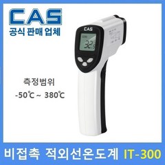카스 비접촉 적외선 산업용 온도계 IT300-1, 1개