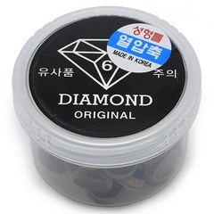 (몽땅컴퍼니 당구재료)다이아몬드 블랙 6겹 당구팁(원통형.은색)_개인 당구 팁 용품 재료
