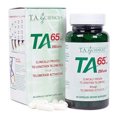 TA사이언스 TA 65 250유닛 텔로머라제 활성 90캡슐 T.A. Sciences TA-65 250 Unit Telomerase Activation, 90정, 1개