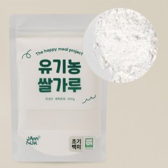 잼먹프로젝트 유기농 초기이유식 쌀가루 백미 200g, 1개