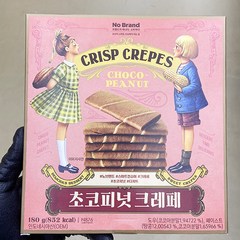 노브랜드 초코 피넛 크레페 180g x 3개