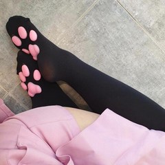 푹신한 니삭스 고양이발바닥 패션 코스프레 스타킹