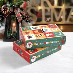 크리스마스 포장지 어드벤트박스 DIY 상자 어린이집 구디백, 2세트, 1세트(5개입)