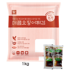 사옹원 매콤오징어튀김 1kg 조미간장 서비스, 1개