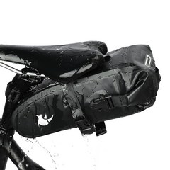 라이노워크 자전거 안장가방 2.5L 방수 새들백 TF551, 블랙, 1개