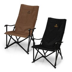 코베아 릴렉스 롱 체어 1+1 접이식 경량 캠핑 의자, 블랙+블랙