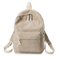 여성 빈티지 코듀로이 백팩 학교 가방 캐주얼 컴퓨터 배낭 학교 여행 핸드백 어깨 가방 단색