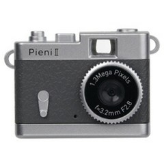 KENKO 켄코 클래식 레트로 초소형 초미니 디카 토이 디지털 카메라 DSC-PIENI 2 빈티지, 그레이