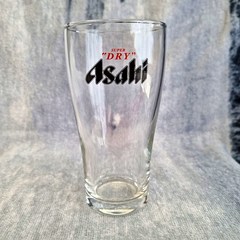 아사히 수퍼드라이 맥주잔 일본맥주 Asahi 수입맥주컵 레트로 빈티지, 1개