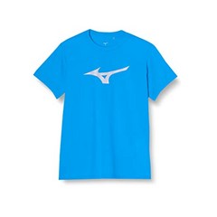 미즈노 남녀공용 반팔 티셔츠 빅로고 드라이 반소매 UPF 15 스포츠웨어 32MAA155