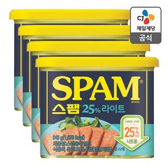 CJ 스팸 마일드 라이트, 340g, 4개