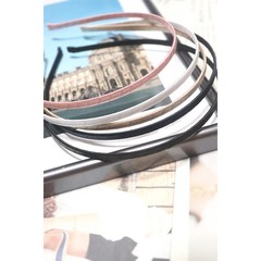 [10개 머리띠] 공단 테이프 머리 헤어밴드 의류부자재 DIY장식, 화이트