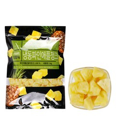 [딜라잇가든]냉동 파인애플(청크) 1kg x 5팩, 5개