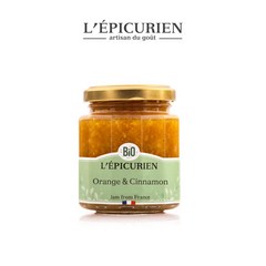 L`EPICURIEN 레피큐리앙 유기농 오렌지 시나몬 잼 210g, 1개