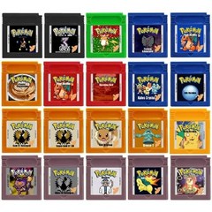 닌텐도 게임팩 포켓몬 시리즈 16 비트 비디오 게임 카트리지 콘솔 카드 GBC 클래식 수집 다채로운 버전 영어, [29] 20 styles