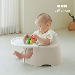 젤리맘 [젤리맘] 점보체어 기본세트 (의자+트레이) / 아기의자, 앰버베이지