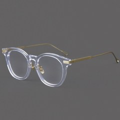 알란블루 안경 테 홀더 선글라스 투명 메탈 뿔 빅 귀여운 학생 가벼운 티타늄