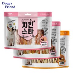 대형견용 뷔페 맛집 치킨육포 300g 3종 3개월이상