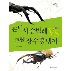 큰턱 사슴벌레 VS 큰뿔 장수풍뎅이:곤충 이야기 도감, 위즈덤하우스