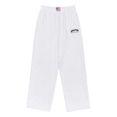 SCULPTOR Classic Varsity Sweat Pants White Melange