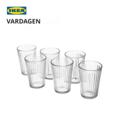 IKEA 이케아 VARDAGEN 바르다겐 유리컵 6개 세트, 430ml