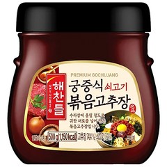 해찬들 궁중식 쇠고기 볶음고추장, 500g, 3개