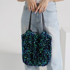썸머 스팽글 숄더백 [5color/미니파우치 포함] 카멜브라운 카멜브라운가방 스팽글가방 여름가방