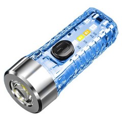 LED SMD 미니 토치 램프 조정 가능한 비상 조명 고휘도 Type-C USB 캠핑 하이킹 비상 충전, [01] Body Blue, 파란색