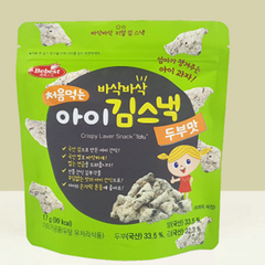 베베스트 처음먹는 아이 김스낵, 두부맛, 17g, 8개