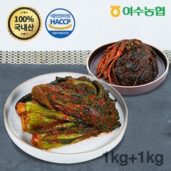 농협 [여수농협] 여수돌산 갓김치1kg + 고들빼기1kg, 1