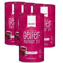 독일 슈카 Xucker Gelier2:1 자일리톨 2:1 저당 겔화 설탕 대체품 1kg, 5팩